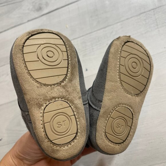 Stride rite infant soft sole grey boots 6-12 months - Picture 4 of 5